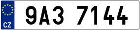 Trailer License Plate